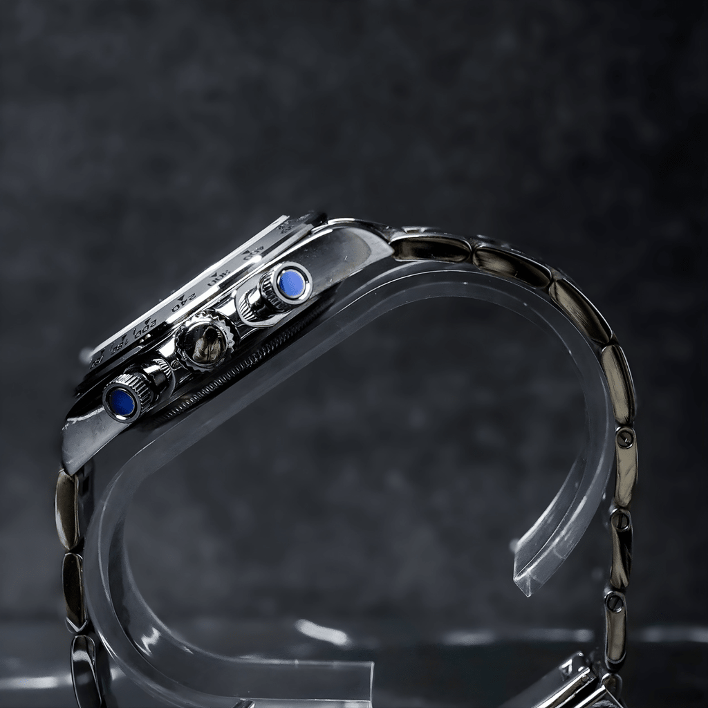 Seiko Mod Daytona Platinum Green - Watches By Cody