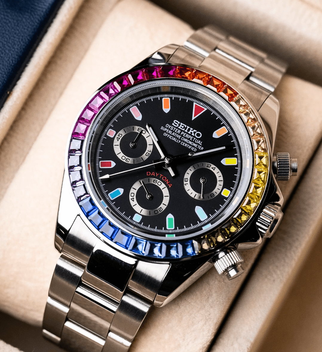 Seiko Mod Daytona Rainbow - Watches By Cody