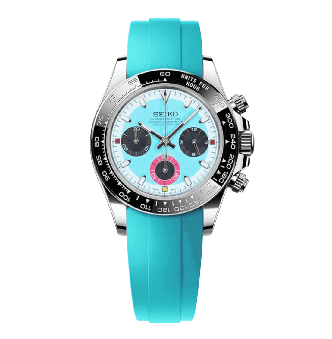 Seiko Mod Daytona Red Racer Tiffany - Watches By Cody