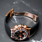 Seiko Mod Daytona RG Black - Watches By Cody