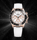 Seiko Mod Daytona RG White - Watches By Cody