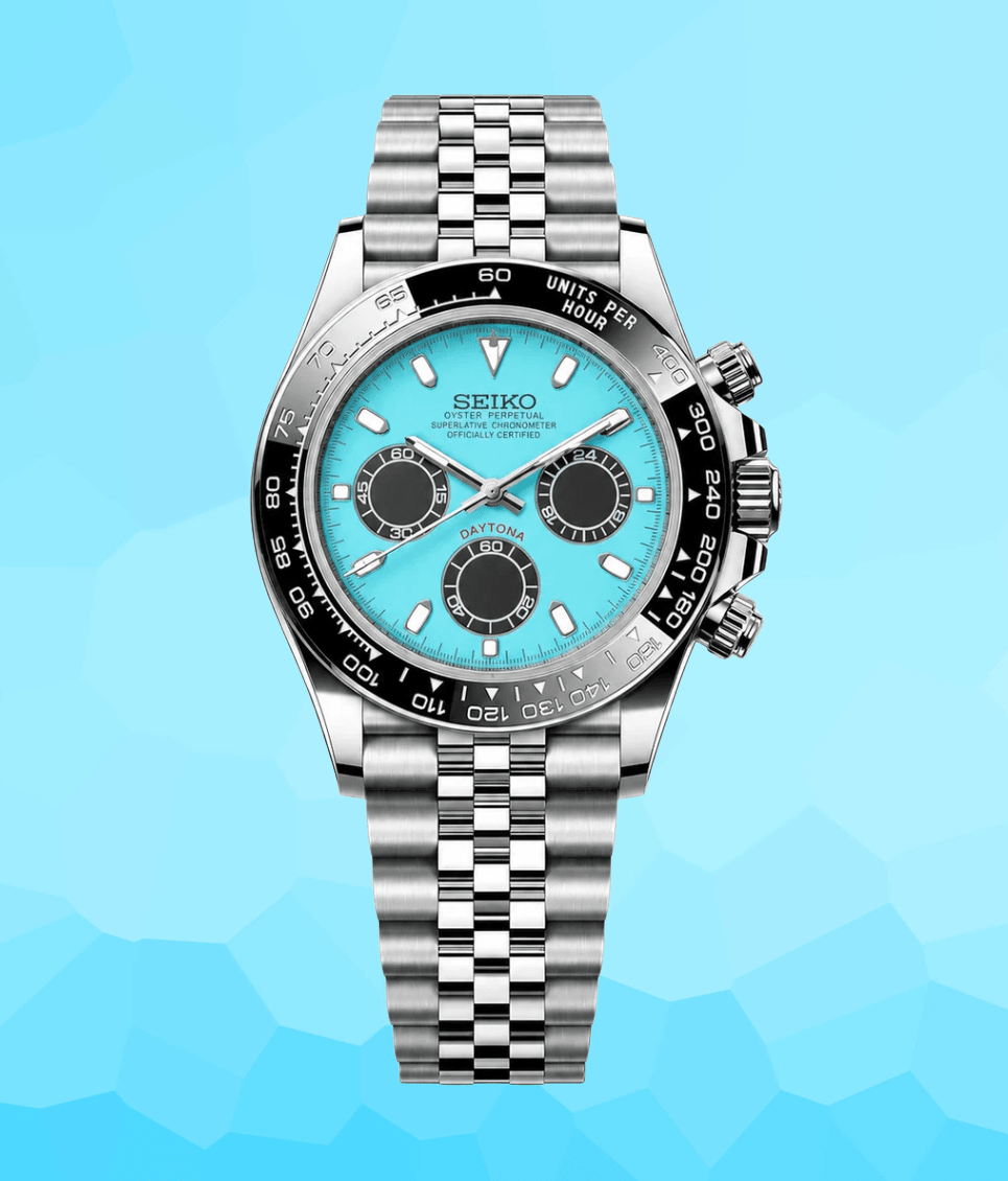 Seiko Mod Daytona Tiffany Blue - Watches By Cody