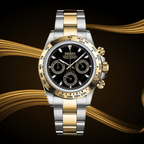 Seiko Mod Daytona Two - tone Black - Watches By Cody