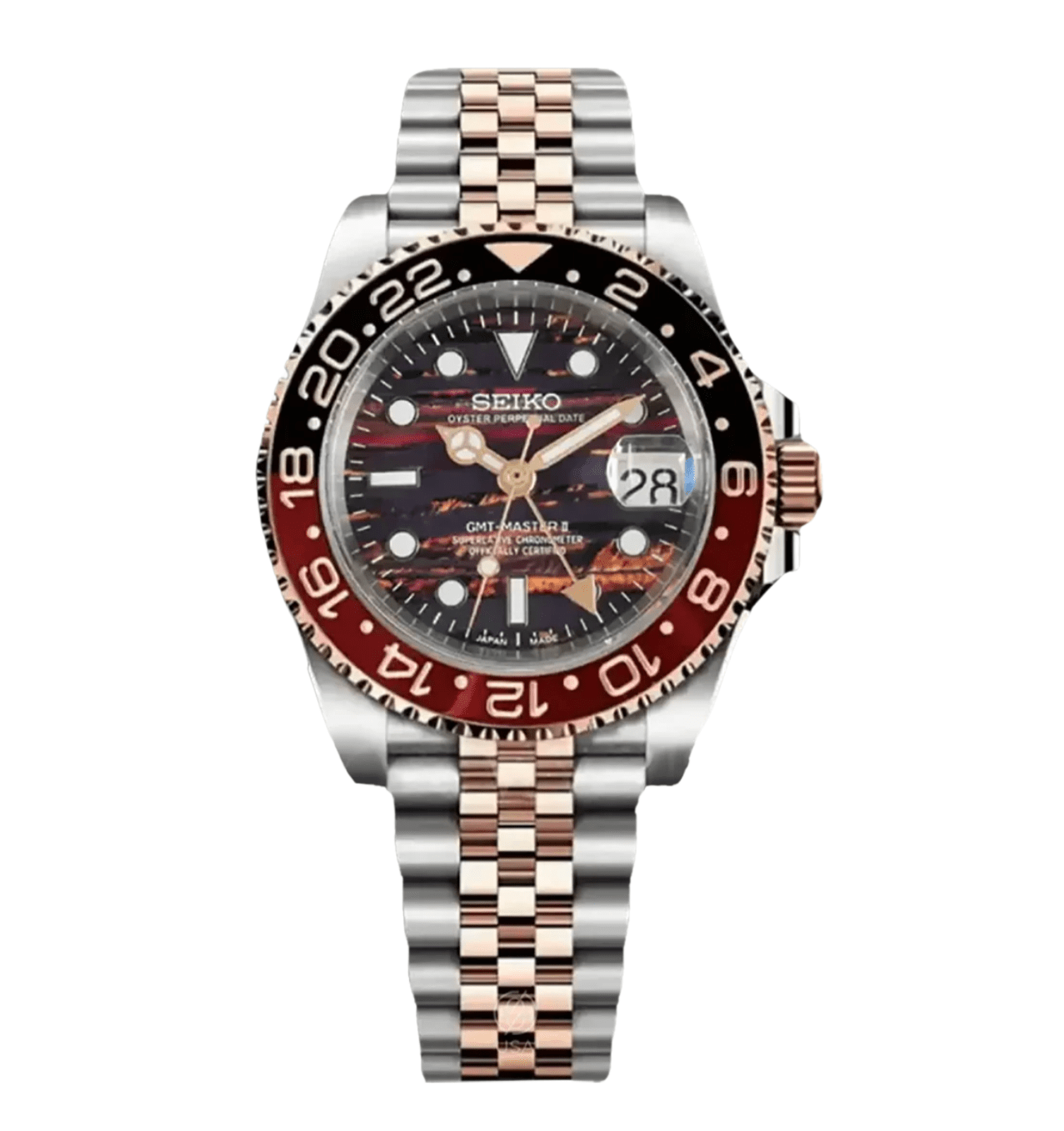 Seiko Mod GMT Ember - Watches By Cody