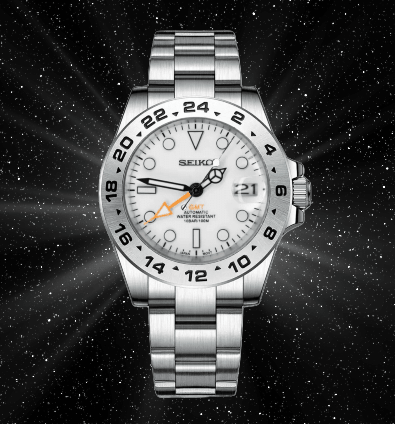 Seiko Mod GMT Explorer II - Watches By Cody