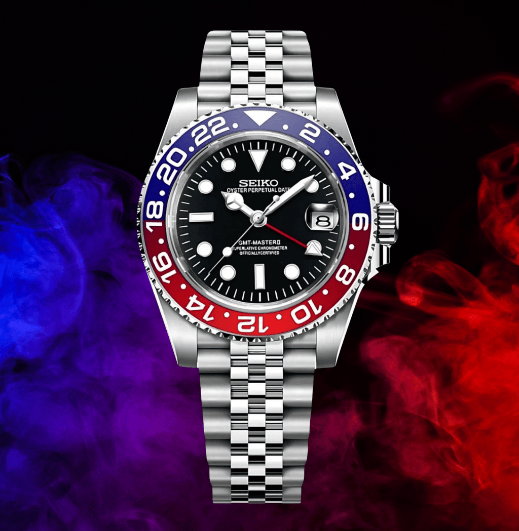 Seiko Mod GMT Pepsi - Watches By Cody