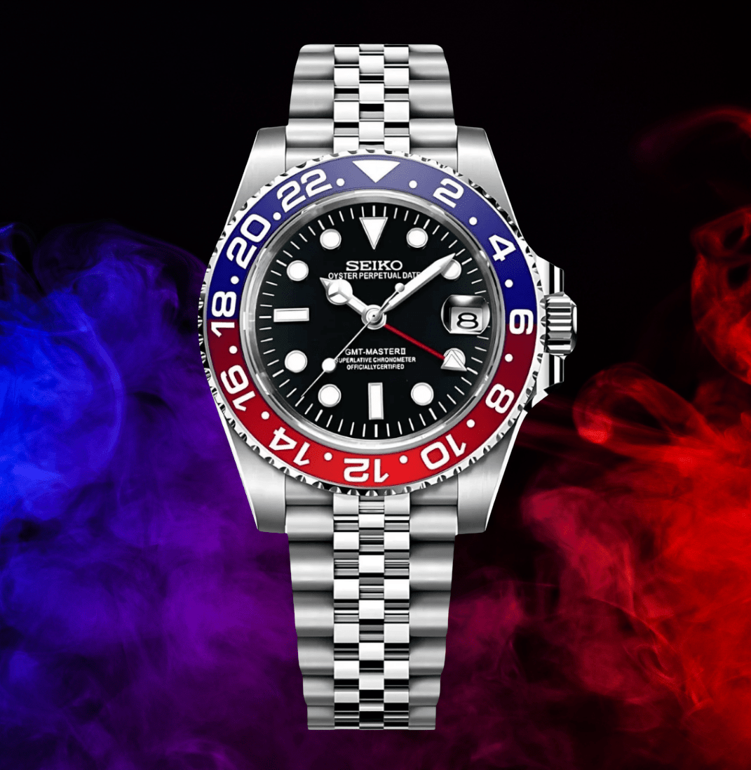 Seiko Mod GMT Pepsi - Watches By Cody