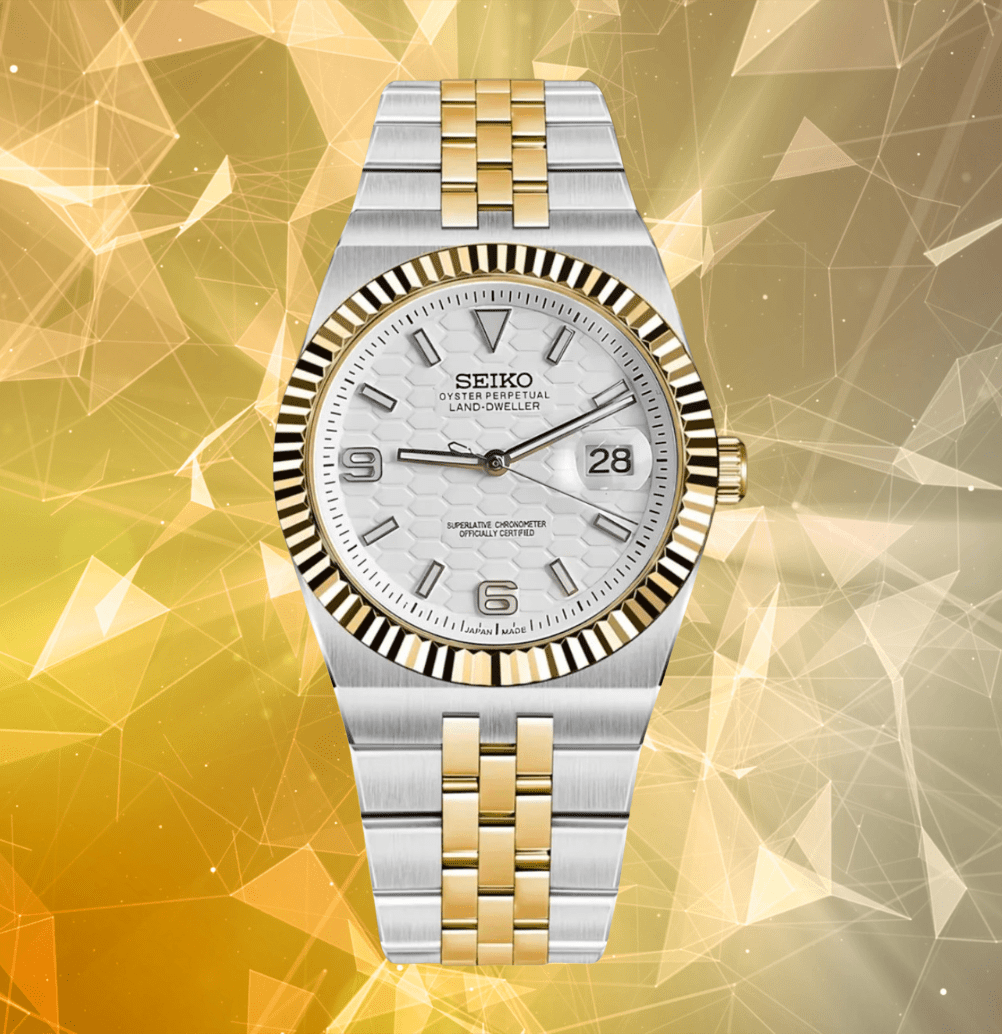 Seiko Mod Land - Dweller Two - tone White - Watches By Cody