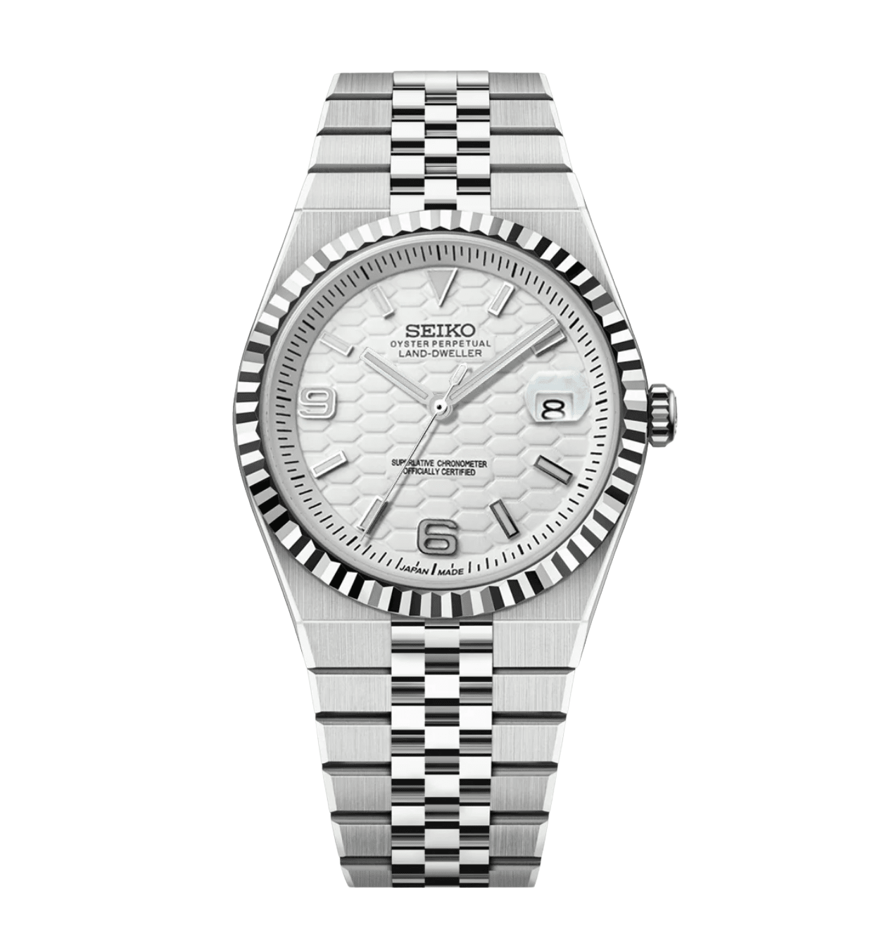 Seiko Mod Land-Dweller White - Watches By Cody