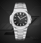 Seiko Mod Nautilus Black - Watches By Cody