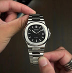 Seiko Mod Nautilus Black - Watches By Cody