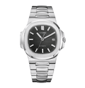 Seiko Mod Nautilus Black - Watches By Cody