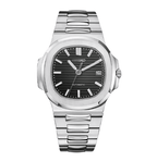 Seiko Mod Nautilus Black - Watches By Cody