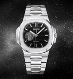 Seiko Mod Nautilus Black Open Heart - Watches By Cody
