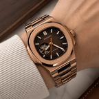 Seiko Mod Nautilus RG Open Heart - Watches By Cody