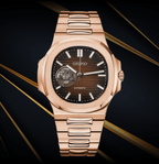 Seiko Mod Nautilus RG Open Heart - Watches By Cody