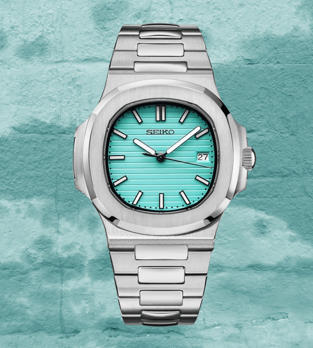 Seiko Mod Nautilus Tiffany Blue - Watches By Cody