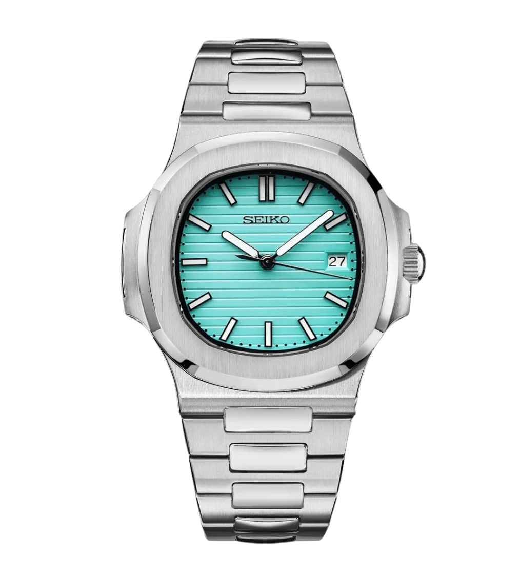 Seiko Mod Nautilus Tiffany Blue - Watches By Cody