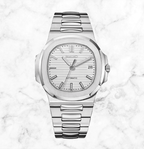 Seiko Mod Nautilus White - Watches By Cody