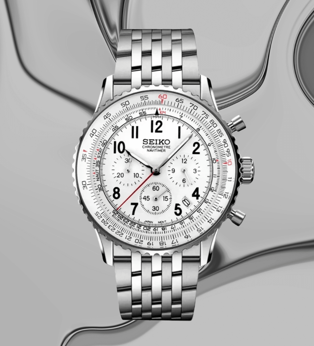 Seiko Mod Navitimer Panda - Watches By Cody