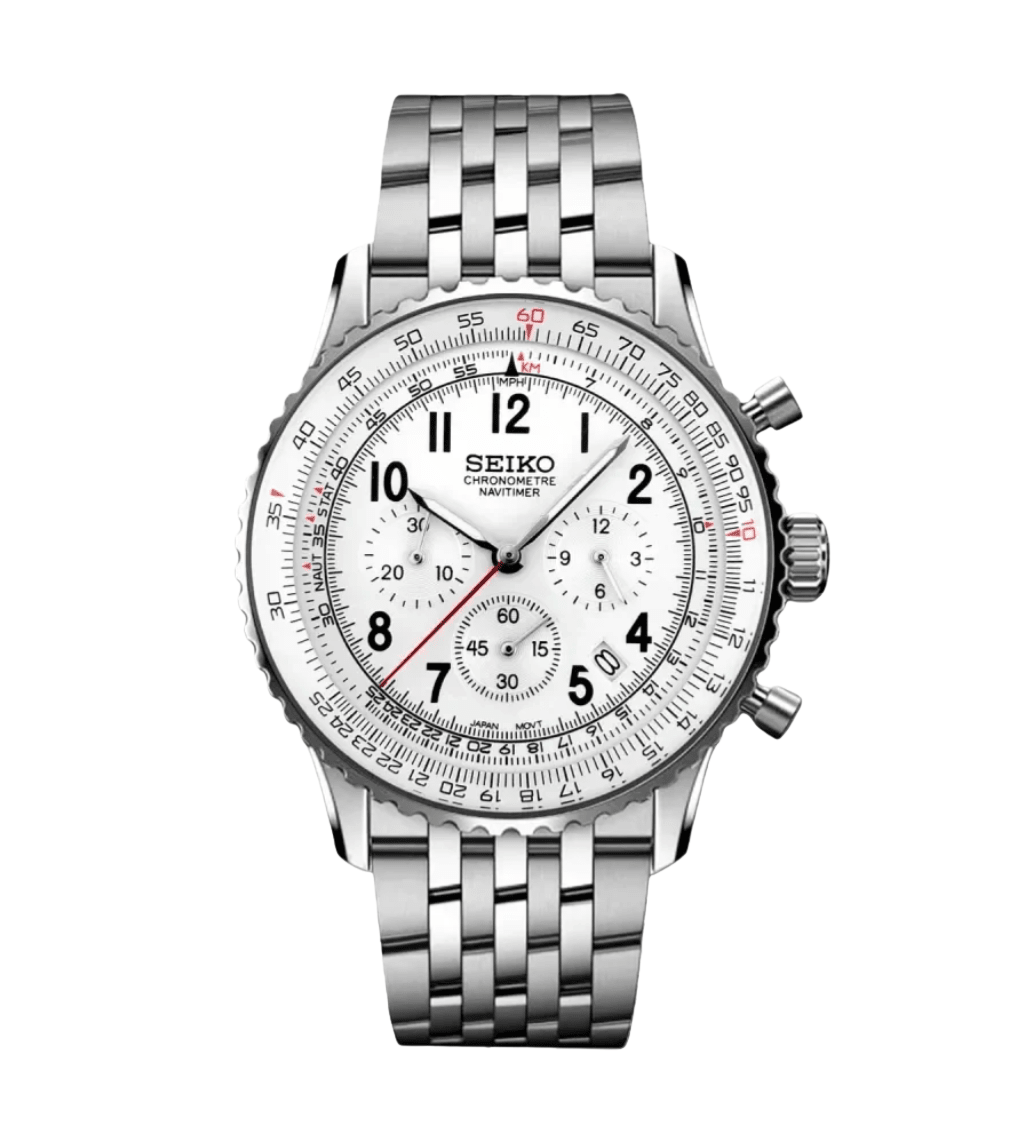Seiko Mod Navitimer Panda - Watches By Cody