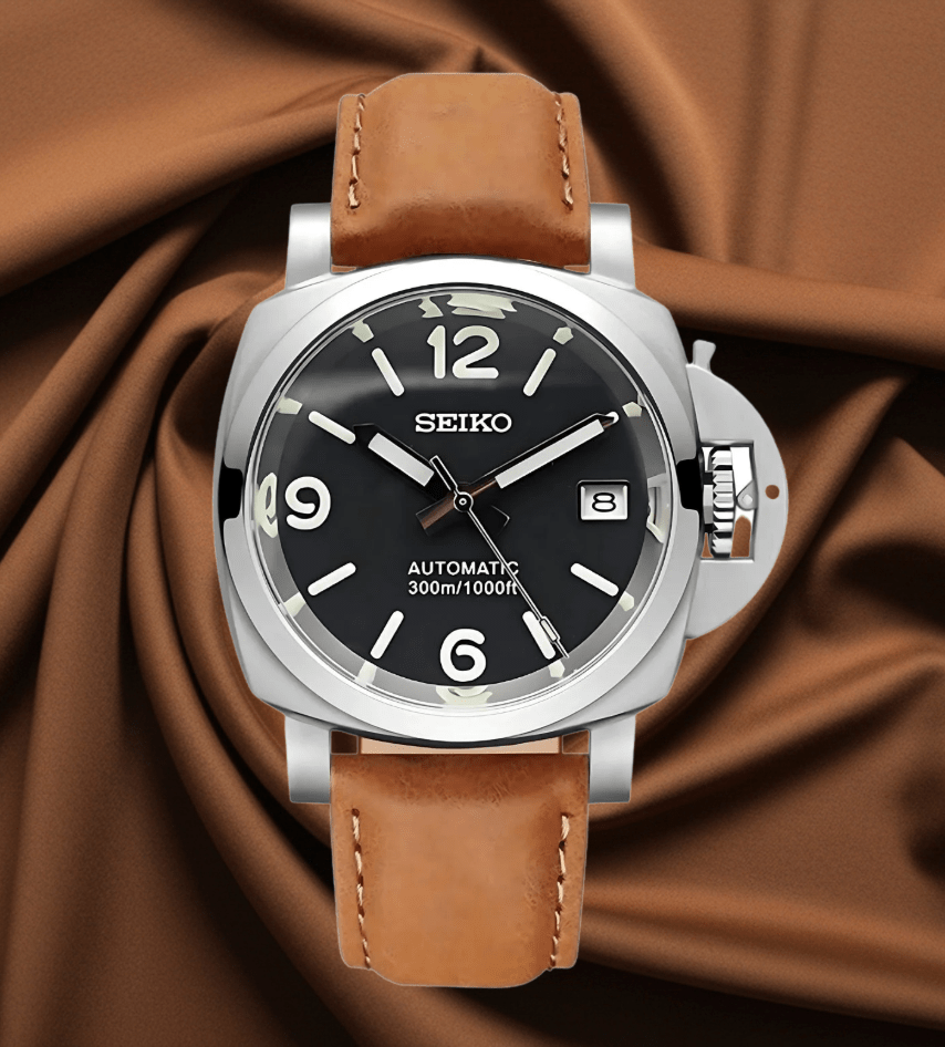 Seiko Mod Paneiko Brown Black - Watches By Cody