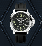 Seiko Mod Paneiko GMT Black - Watches By Cody
