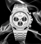 Seiko Mod Royal Oak Chrono Panda - Watches By Cody