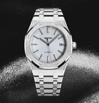 Seiko Mod Royal Oak Iced Out White - Watches By Cody