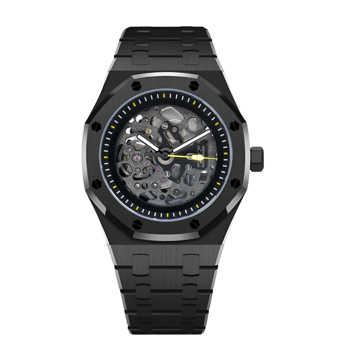 Seiko Mod Royal Oak Midnight Skeleton - Watches By Cody