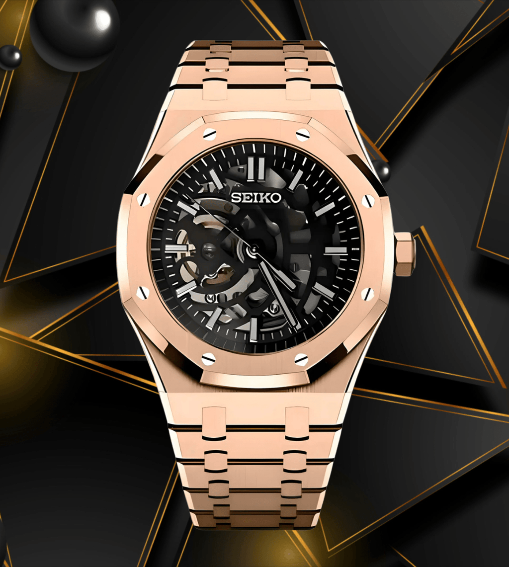 Seiko Mod Royal Oak RG Skeleton - Watches By Cody