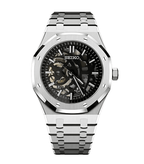Seiko Mod Royal Oak Silver Skeleton - Watches By Cody