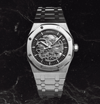 Seiko Mod Royal Oak Skeleton Silver - Watches By Cody
