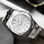 Seiko Mod Royal Oak White - Watches By Cody