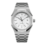 Seiko Mod Royal Oak White - Watches By Cody
