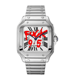 Seiko Mod Santos "9 - 5" White - Watches By Cody