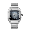 Seiko Mod Santos Arabic Gray - Watches By Cody
