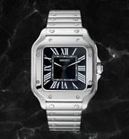Seiko Mod Santos Black - Watches By Cody