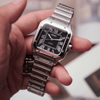 Seiko Mod Santos Black - Watches By Cody