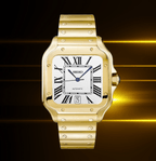 Seiko Mod Santos Full Gold - Watches By Cody