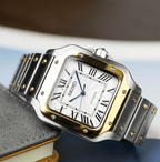 Seiko Mod Santos Two - tone Gold - Watches By Cody