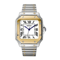 Seiko Mod Santos Two - tone Gold - Watches By Cody