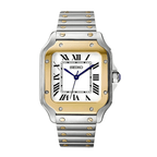 Seiko Mod Santos Two - tone Gold - Watches By Cody
