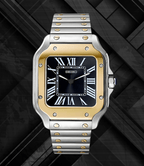 Seiko Mod Santos Twotone Black - Watches By Cody