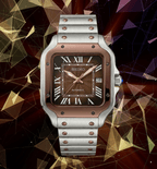 Seiko Mod Santos Twotone Mocha - Watches By Cody