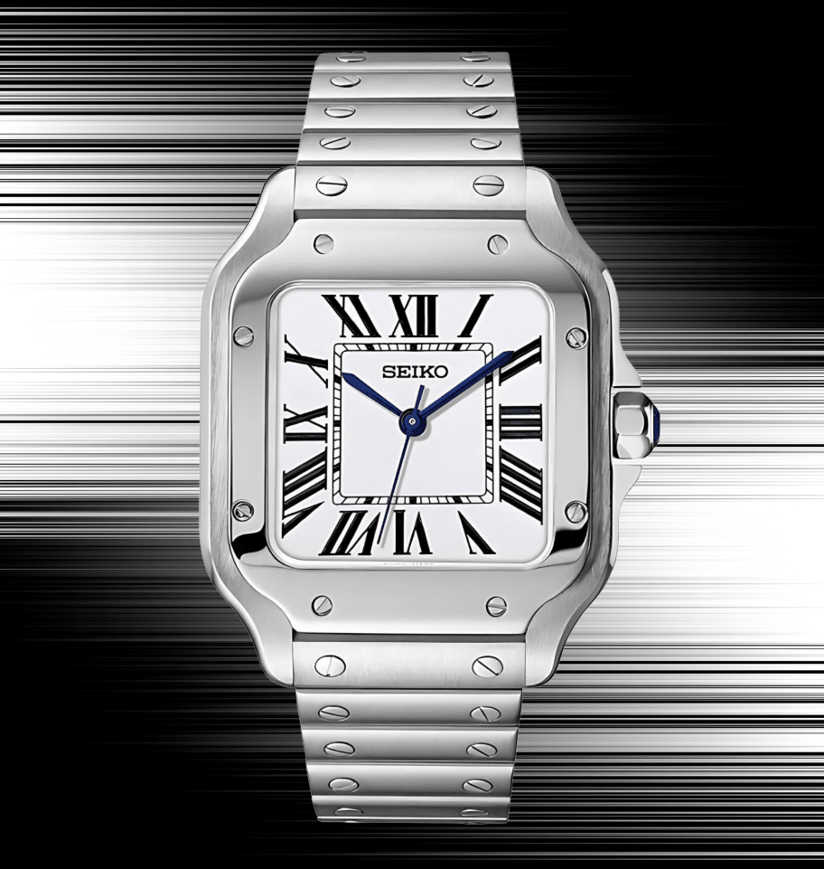 Seiko Mod Santos White - Watches By Cody