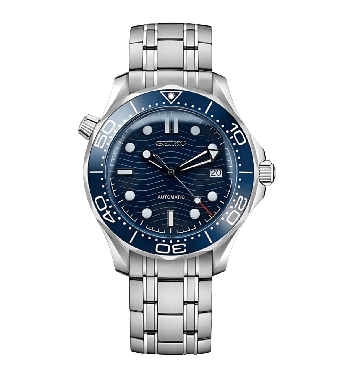 Seiko Mod Seamaster Blue - Watches By Cody