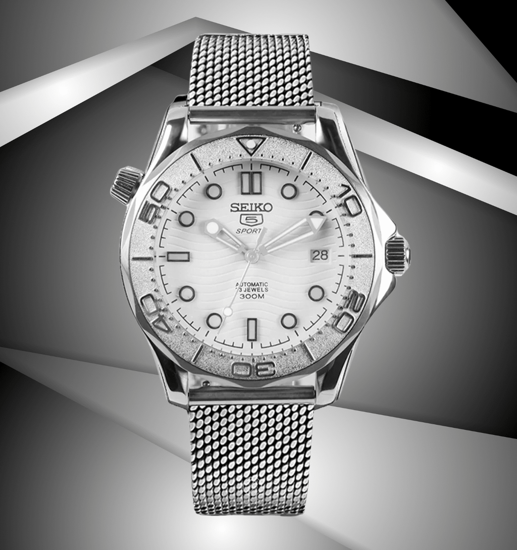 Seiko Mod Seamaster White - Watches By Cody