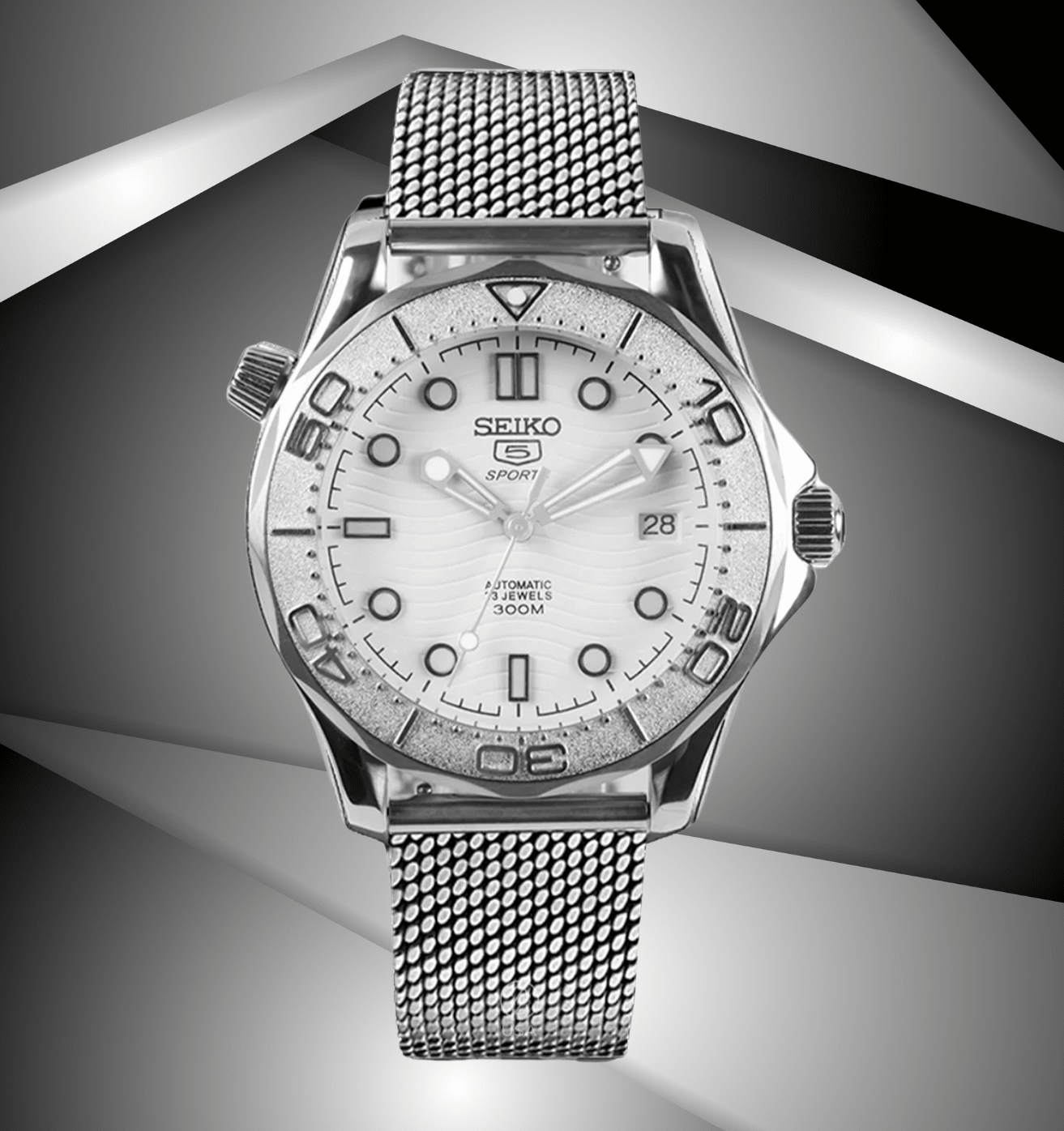 Seiko Mod Seamaster White - Watches By Cody