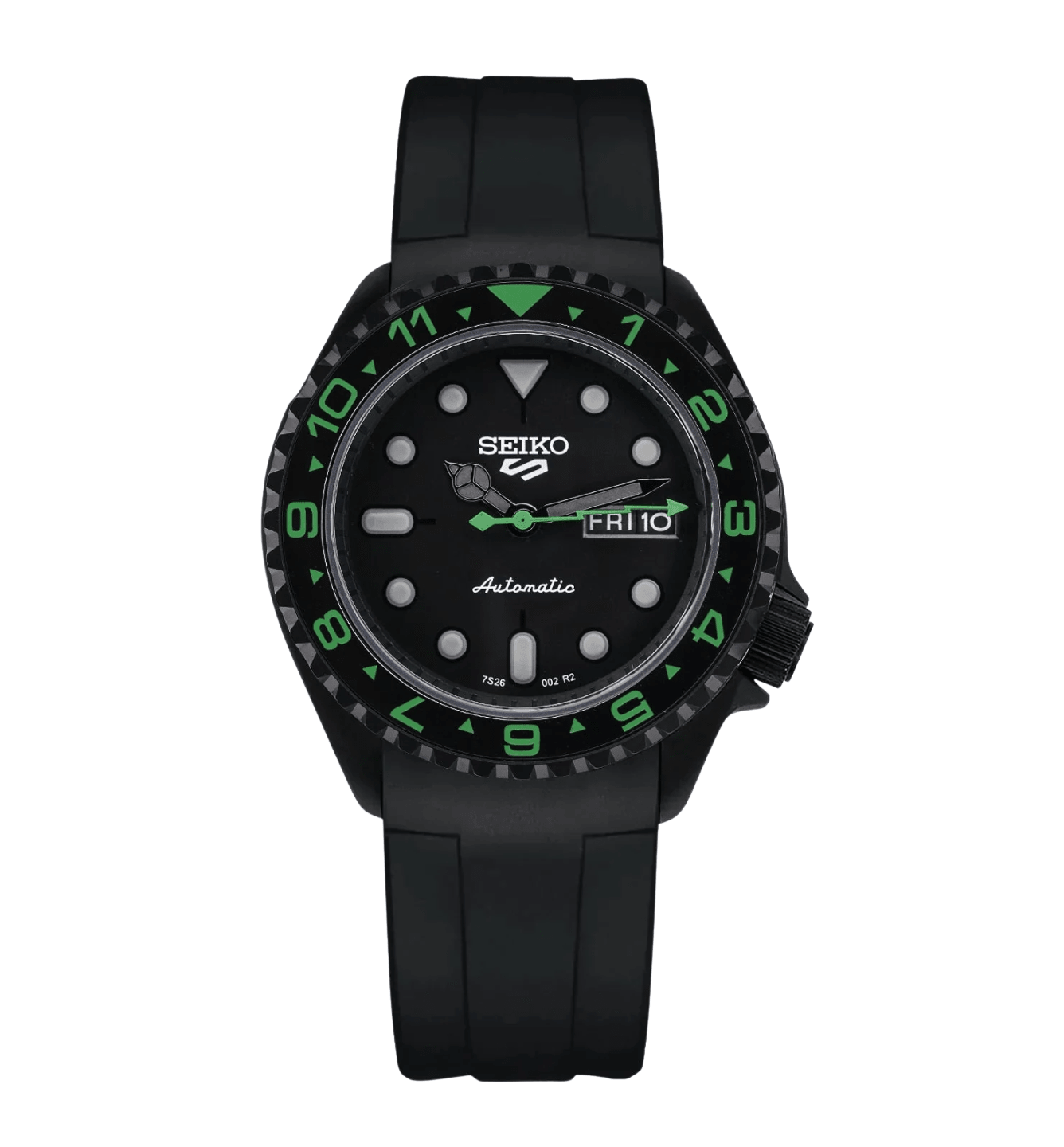 Seiko Mod SKX007 Black Green - Watches By Cody
